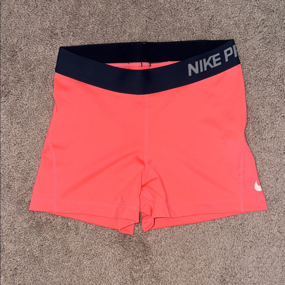 Nike Coral and Black Pro Spandex